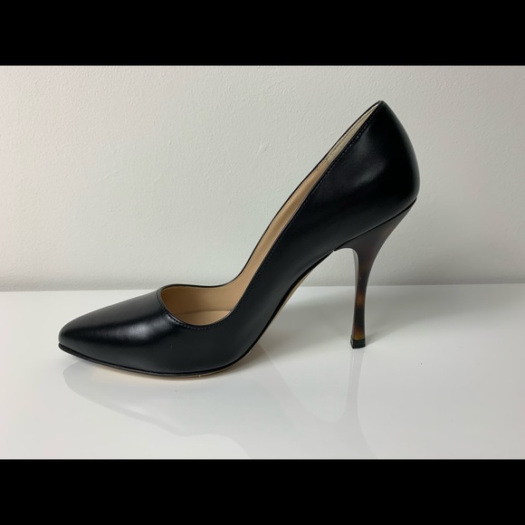 NEW MAX MARA STRESA Black Leather Pumps - Picture 6 of 8
